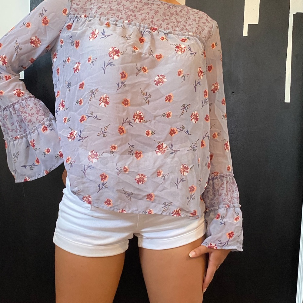 Sheer Purple Top